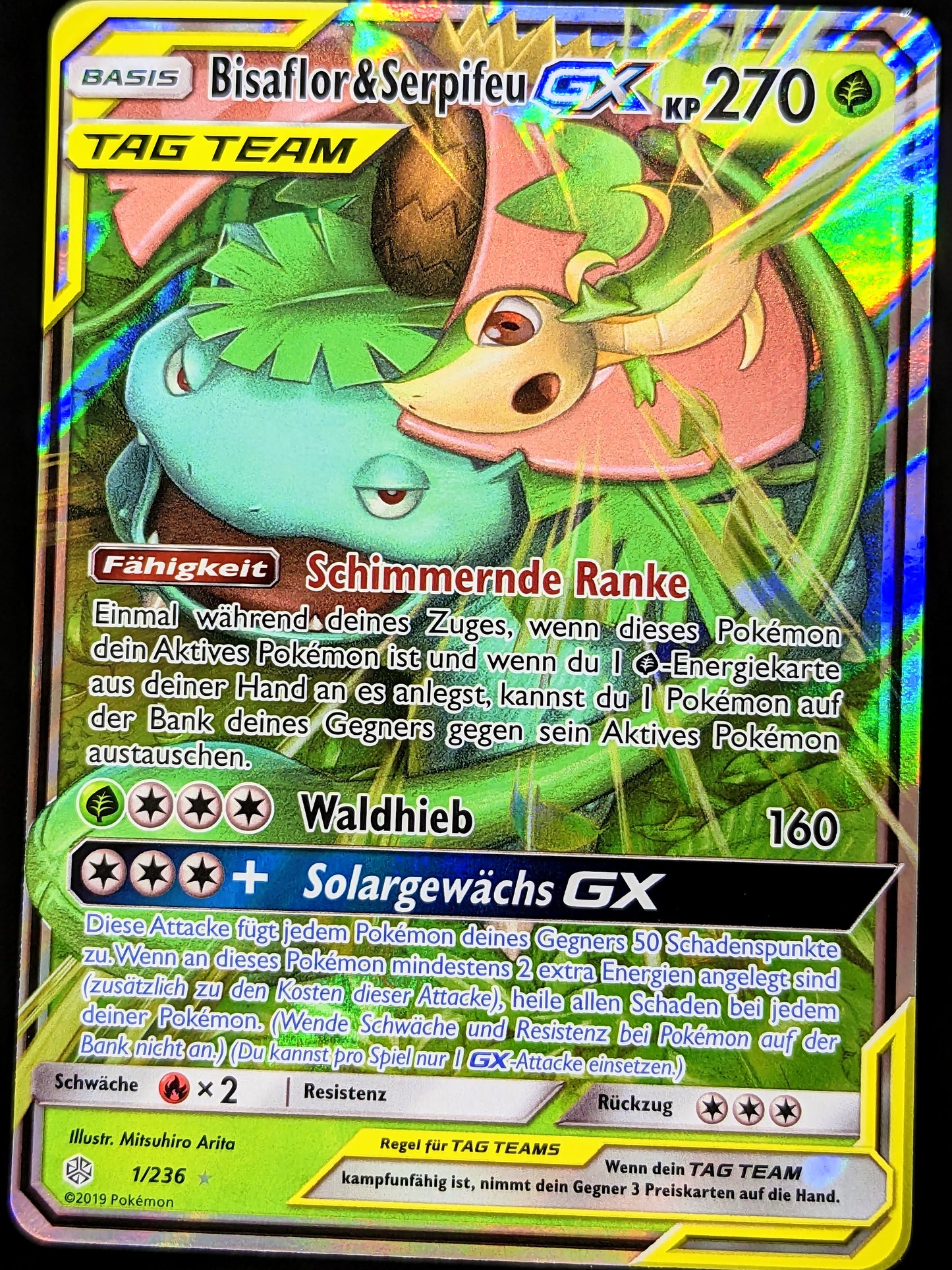 Bisaflor & Serpifeu GX Tag Team 1/236 DE