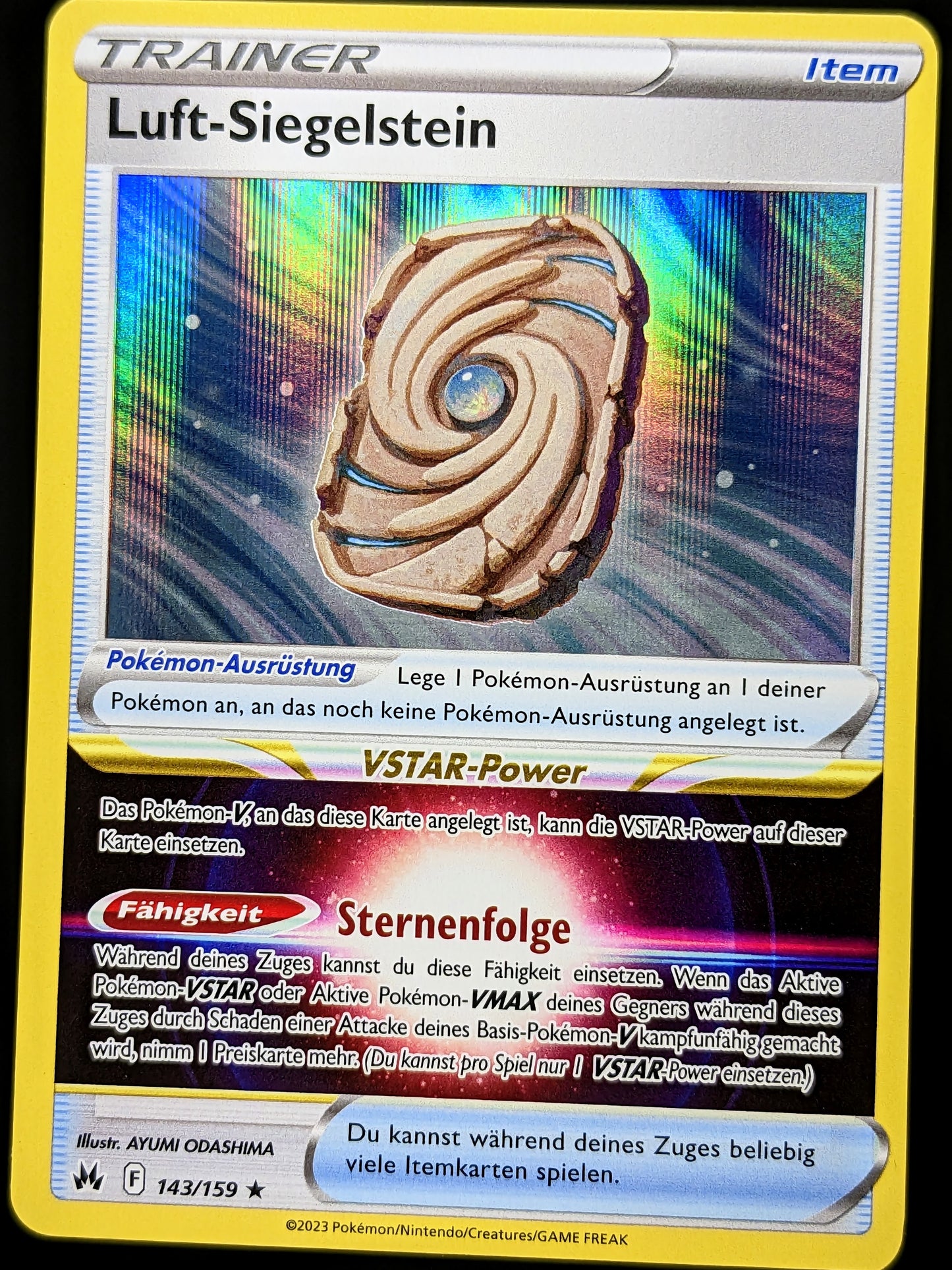 Luft-Siegelstein Holo 143/159 DE