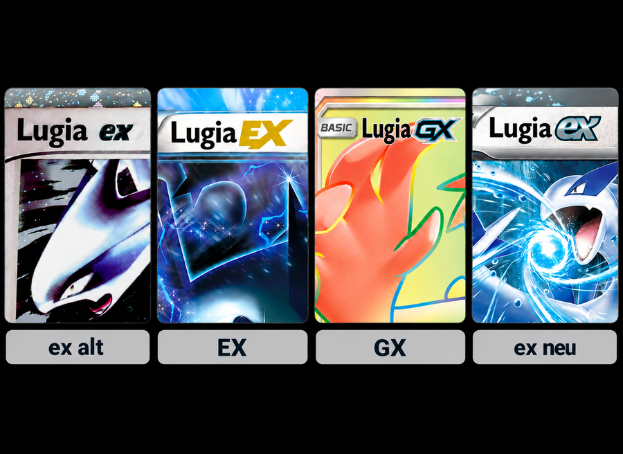 Pokémon Wissen: Was bedeuten ex, EX und GX bei Pokémon-Karten?