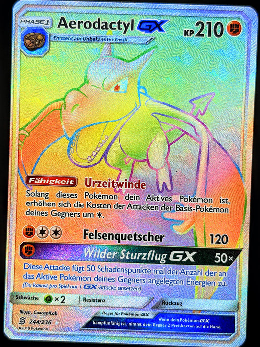 Aerodactyl GX Rainbow 244/236 DE