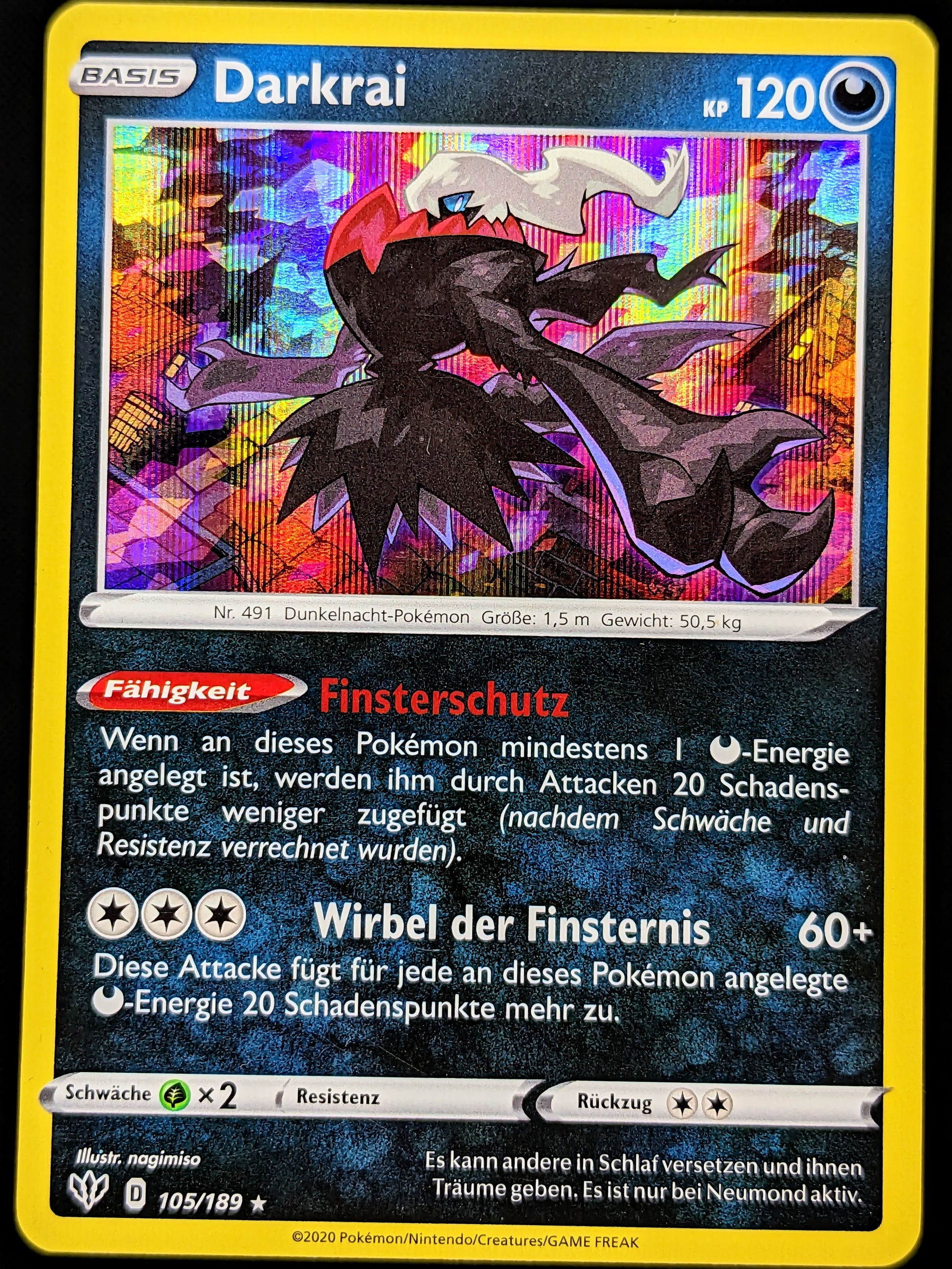 Darkrai Holo 105/189 DE Deckshop.de Darkrai Holo 105/189 DE Deckshop.de
