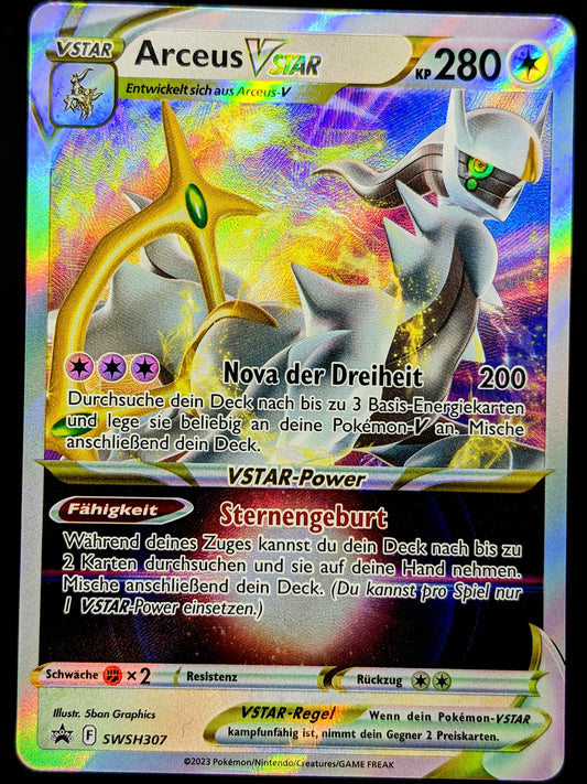 Carte Pokémon ARCEUS-VSTAR Rainbow Rare Secrète - 176/172 - PV280