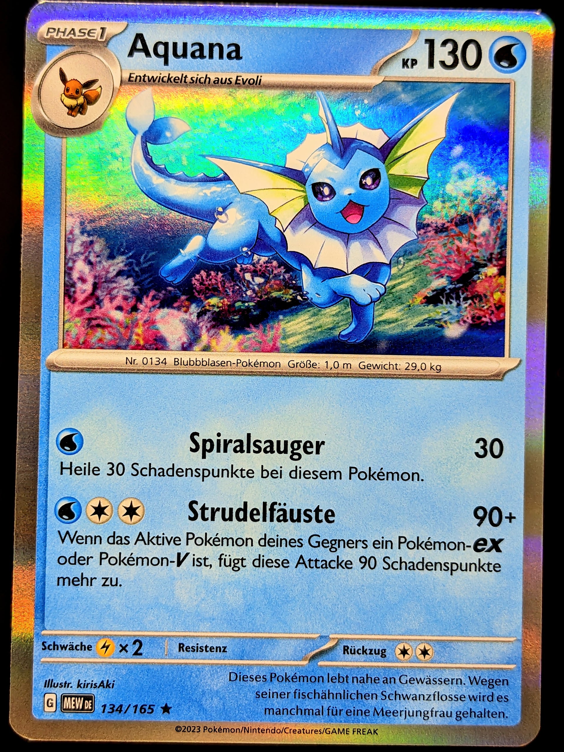 Aquana Holo 134/165 DE –