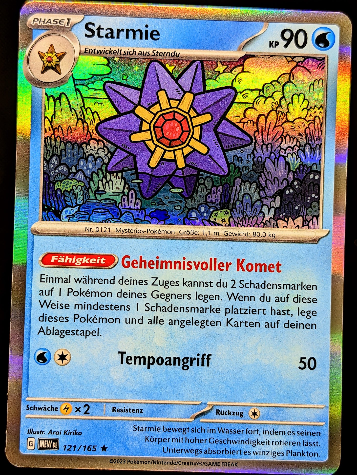 Starmie Holo 121/165 DE