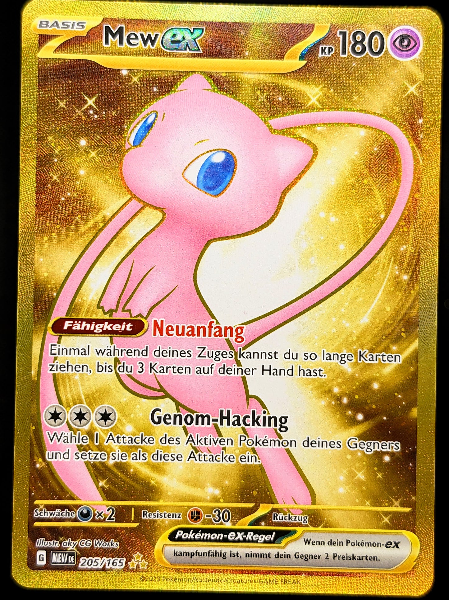 Mew Ex Gold 205/165 DE