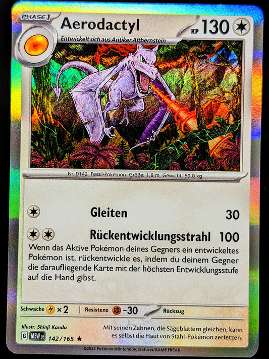 Aerodactyl Holo 142/165 DE