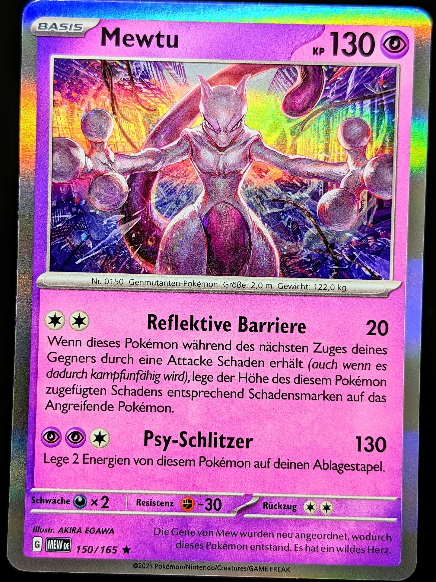Mewtu Holo 150/165 DE