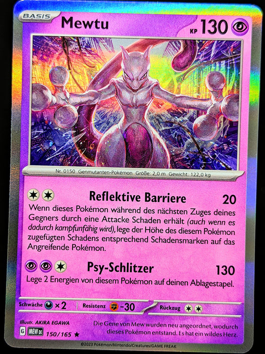 Mewtu Holo 150/165 DE