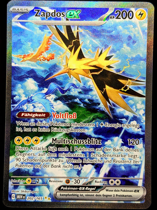 Zapdos Ex 202/165 Special Illustration Rare DE