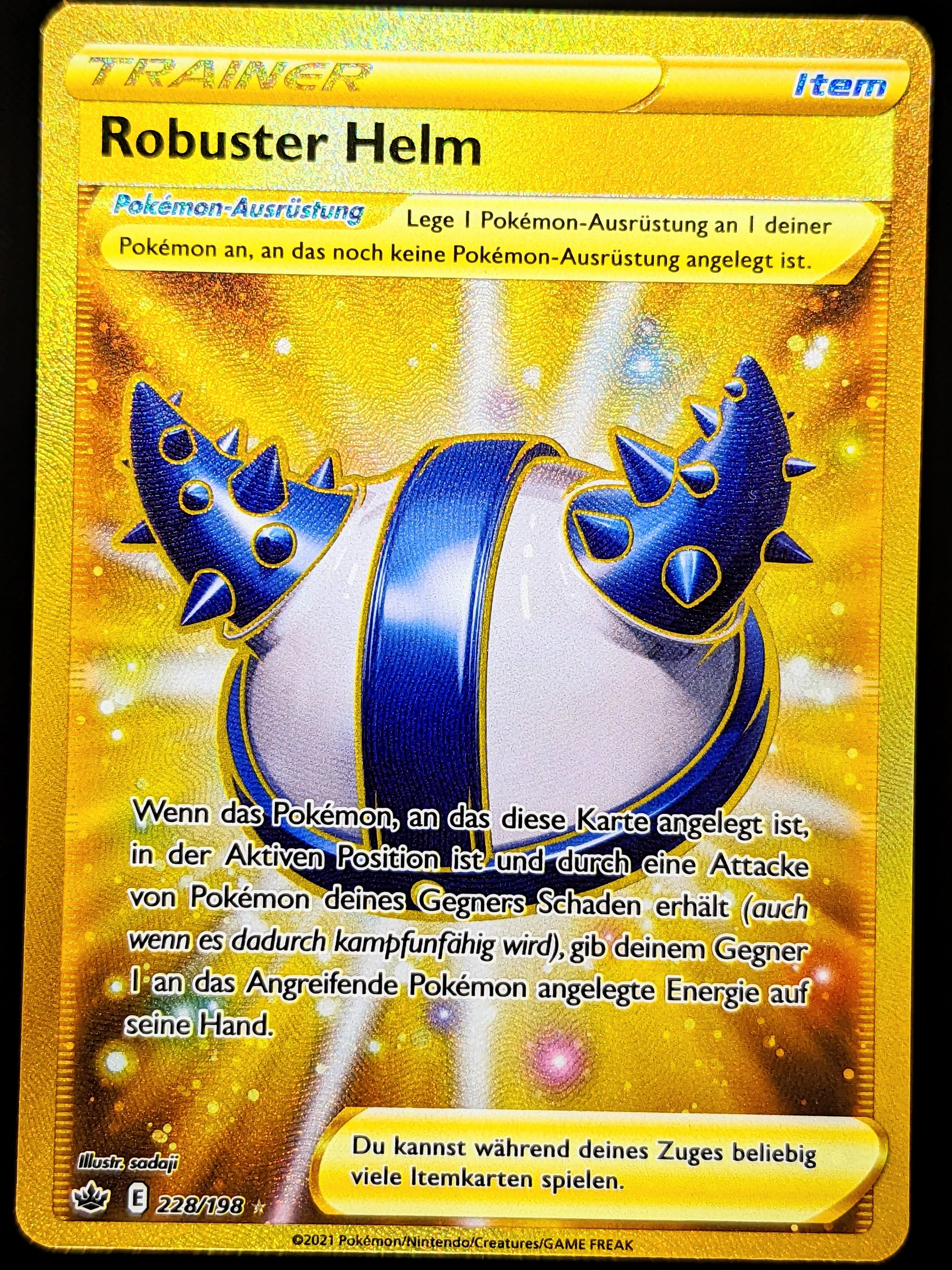 fahrradhelm pokemon Robuster Helm Gold 228/198 DE – Deckshop.de