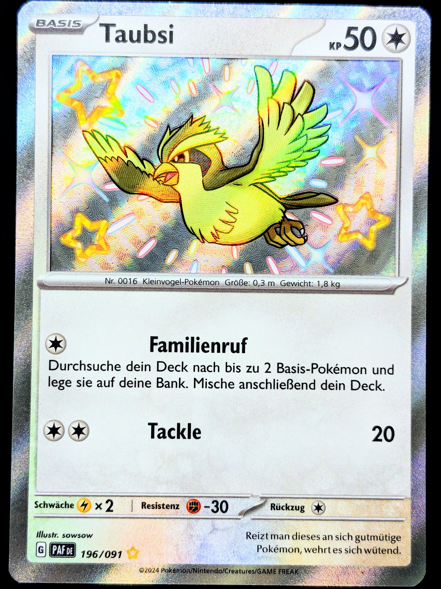 Taubsi Shiny 196/091 DE