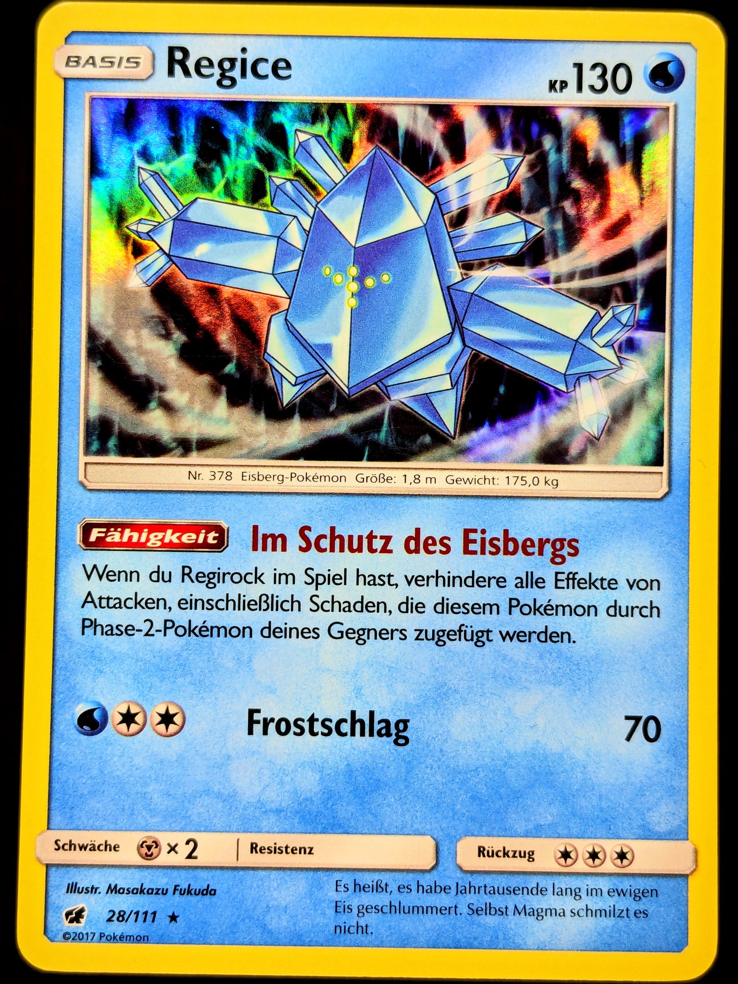 Regice Holo 28/111 DE