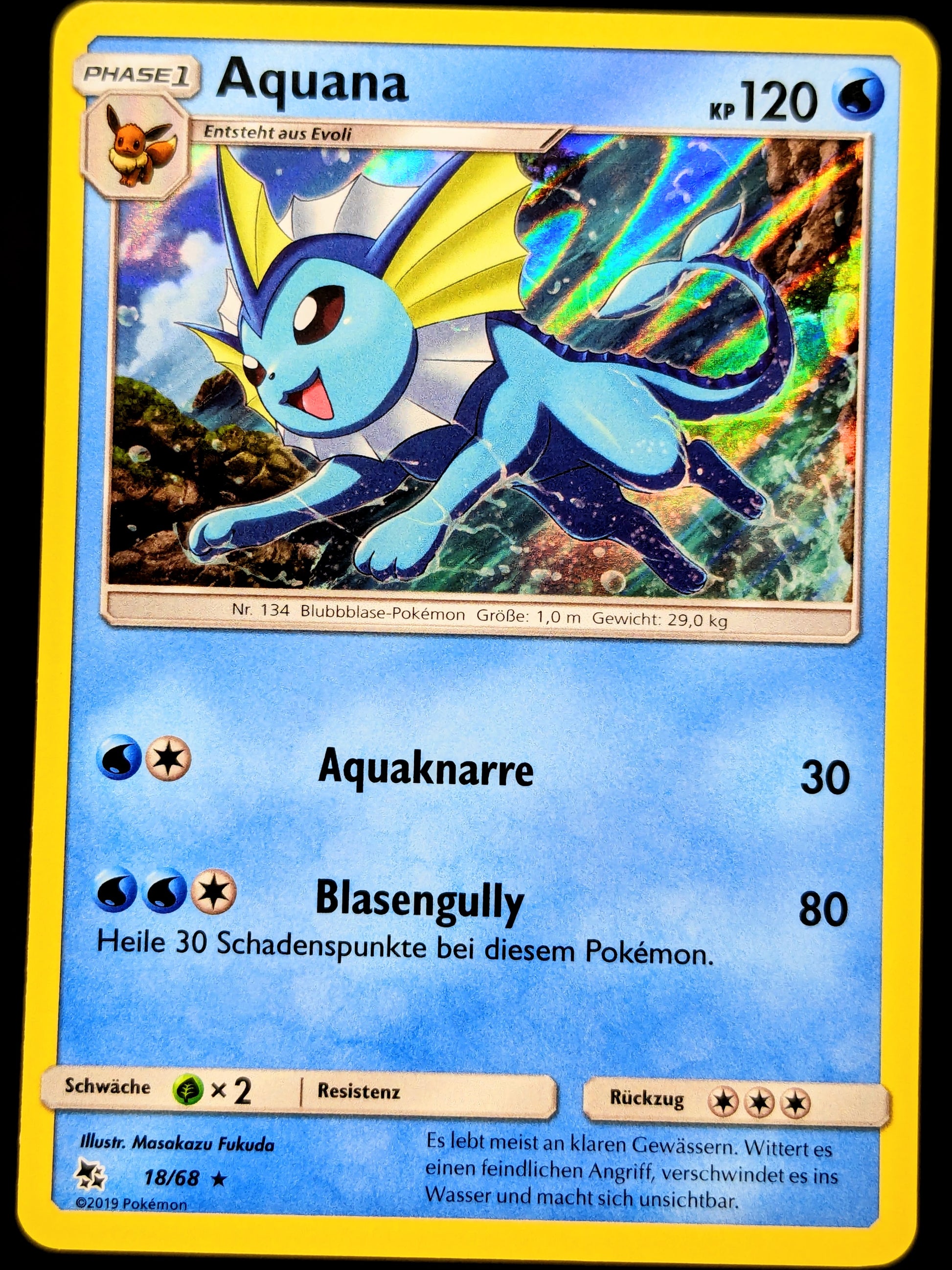 aquana pokemon card Aquana Holo 18/68 DE – Deckshop.de