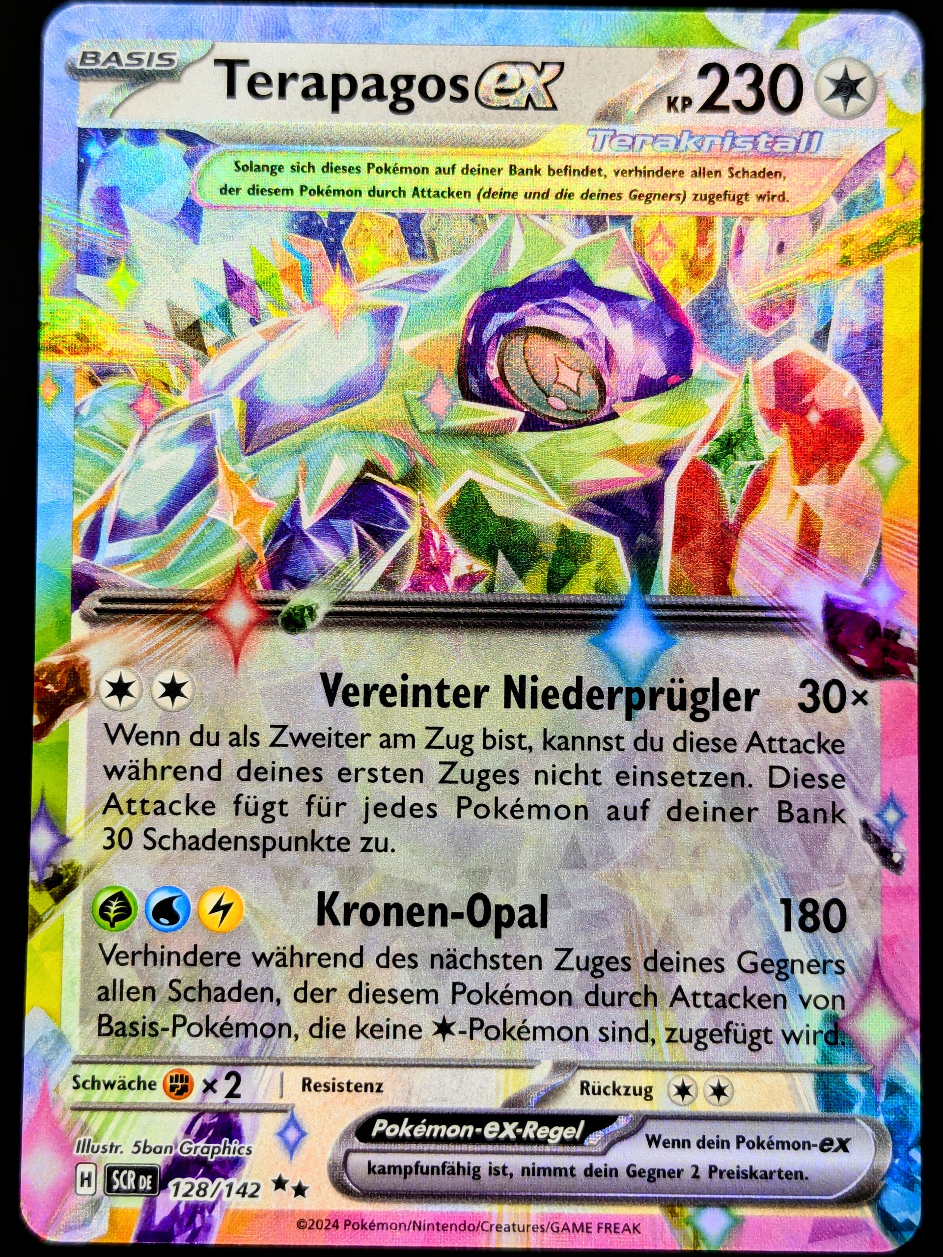 128 142 pokemon card Amazon.com: Pokemon - Terapagos ex 128/142 main image 0