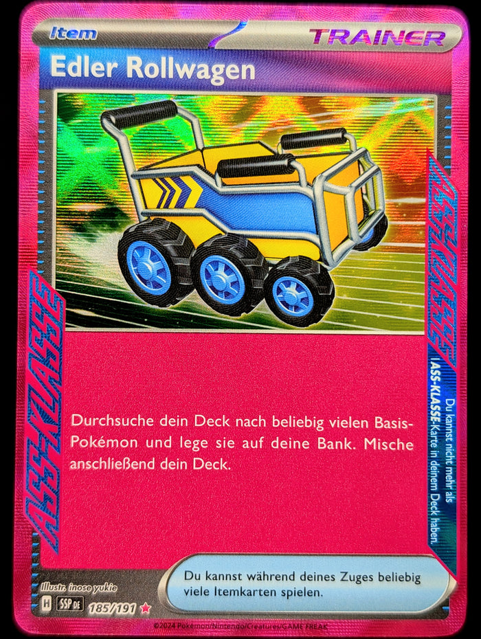 185 191 pokemon card Edler Rollwagen 185/191 Ass-Klasse DE – Into the Inklands Starter Deck Then shuffle your deck. Zamazenta V - Crown Variant:3pk Blister Bundle