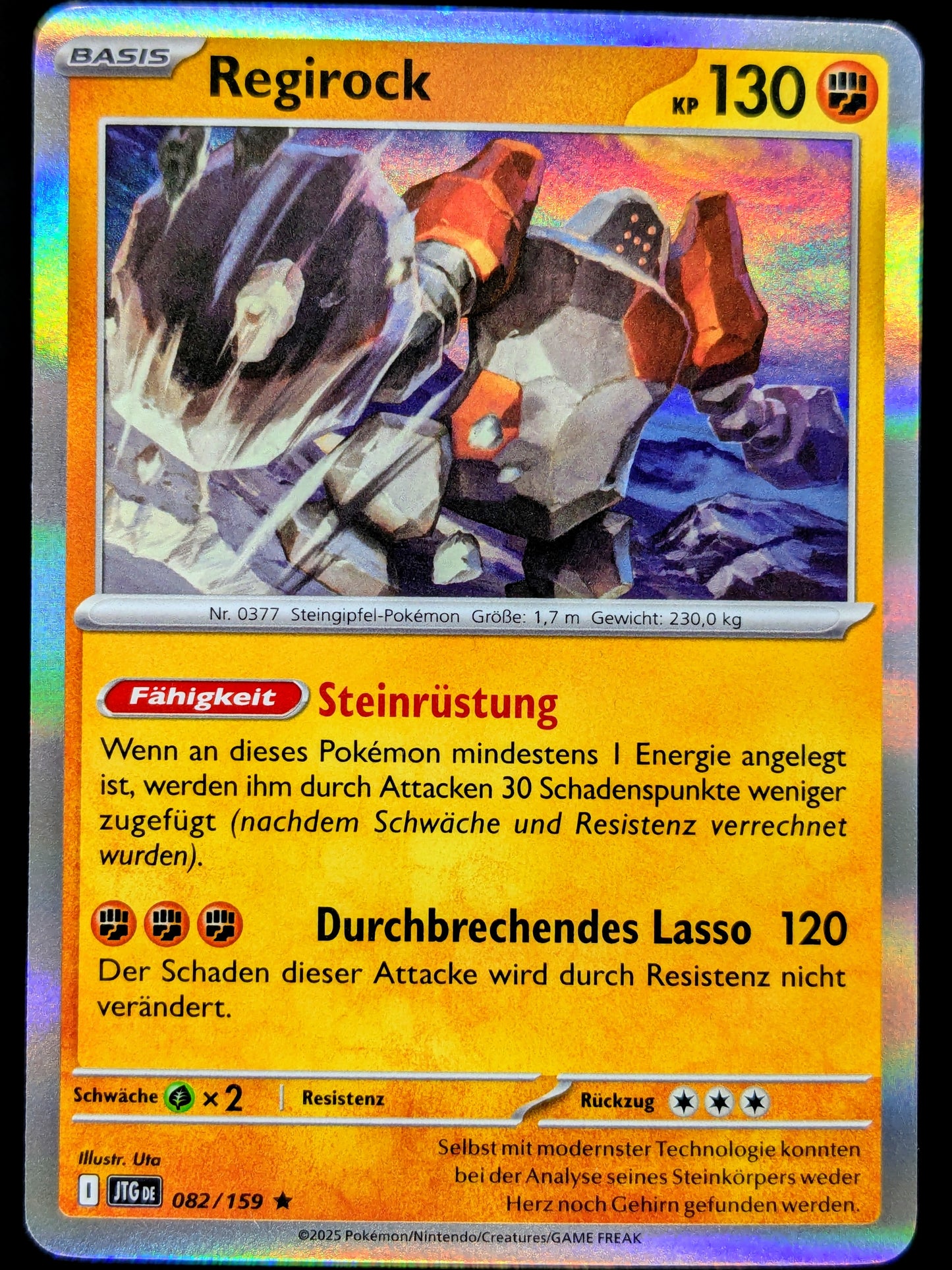Regirock Holo 082/159 DE
