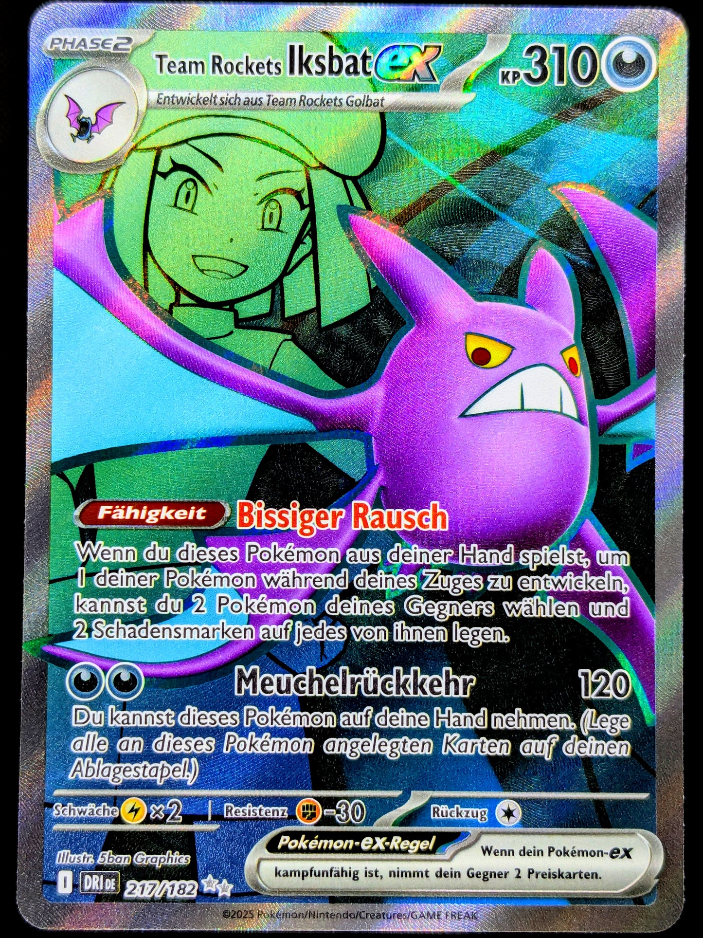 Team Rockets Iksbat Ex Full Art 217/182 DE