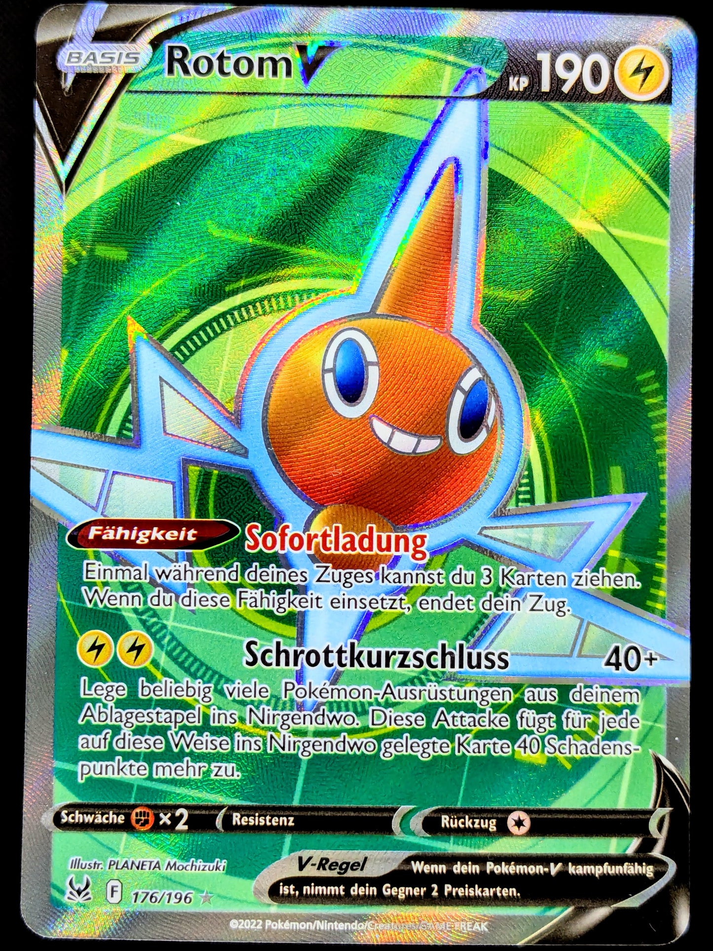 Rotom V Full Art 176/196 DE