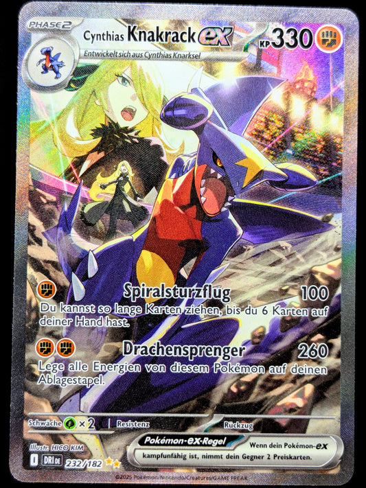 Cynthias Knakrack Ex 232/182 Special Illustration Rare DE