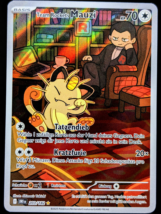 Team Rockets Mauzi 203/182 Illustration Rare DE