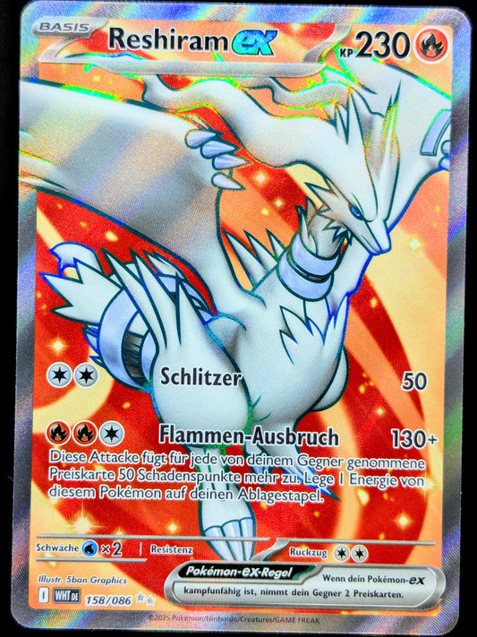 Reshiram Ex Full Art 158/086 DE