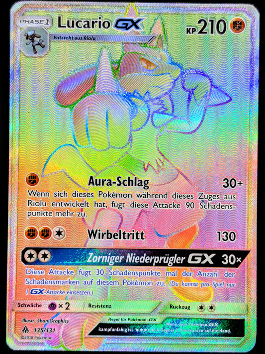 Lucario GX Rainbow 135/131 DE