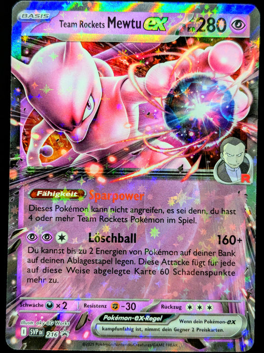 Team Rockets Mewtu Ex Promo SVP216 DE