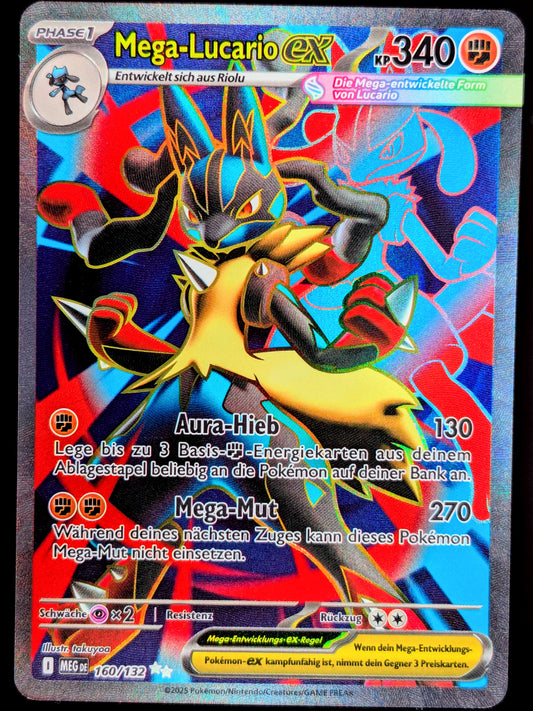 Mega-Lucario Ex Full Art 160/132 DE