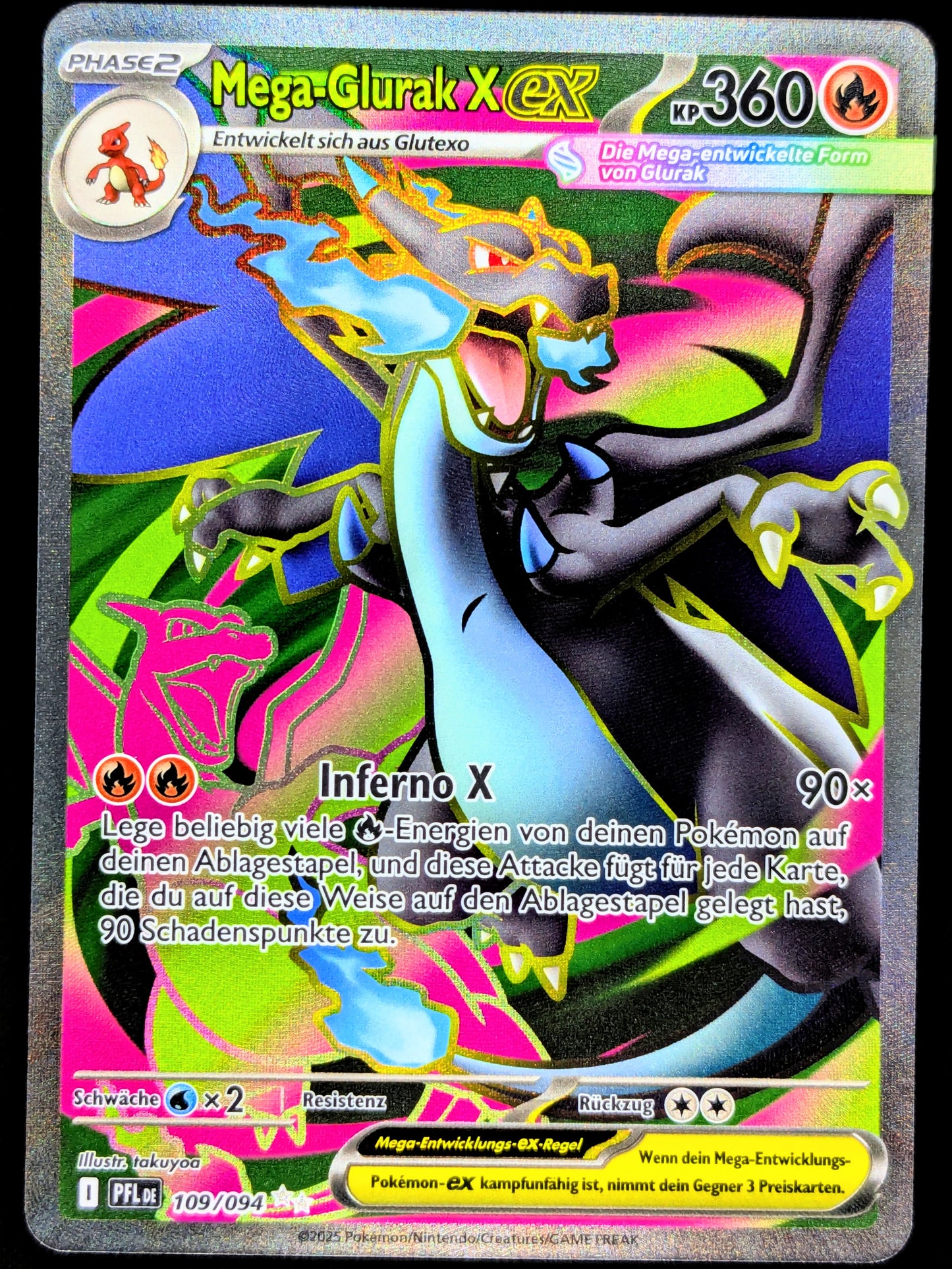 Mega-Glurak X Ex Full Art 109/094 DE