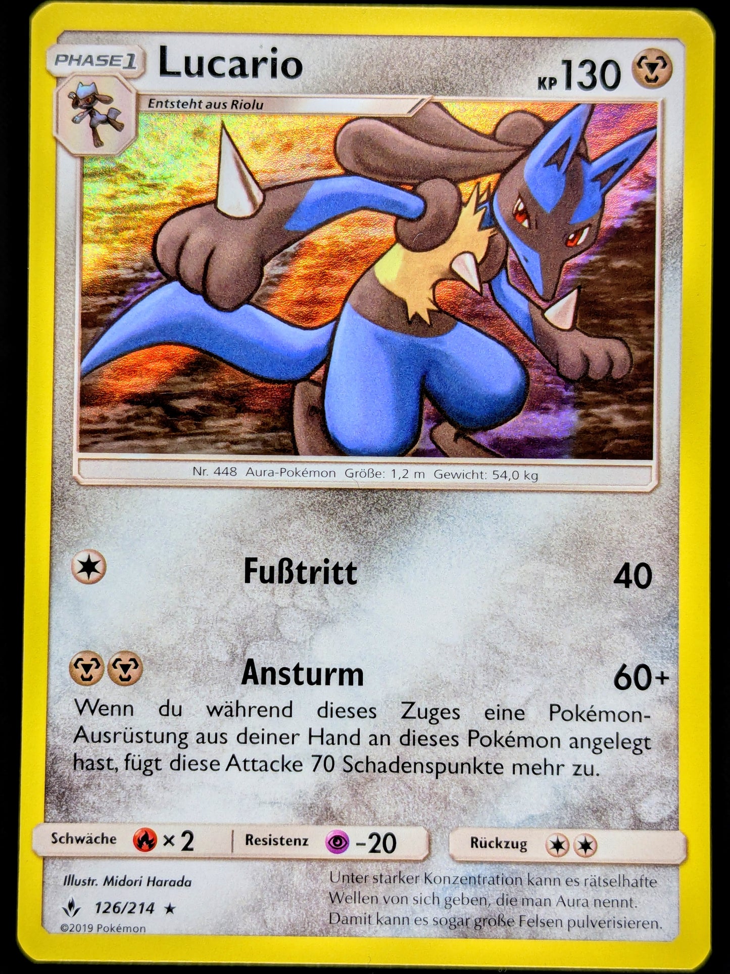 Lucario Holo 126/214 DE