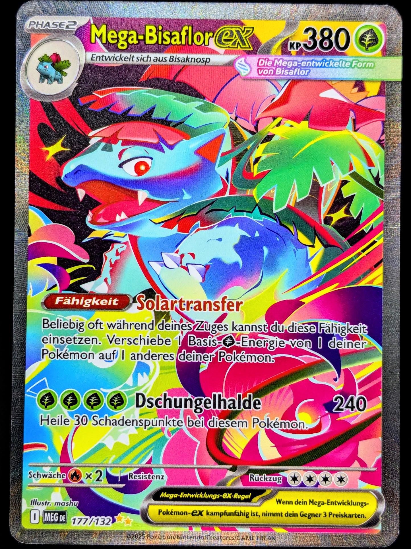 Mega-Bisaflor Ex 177/132 Special Illustration Rare DE