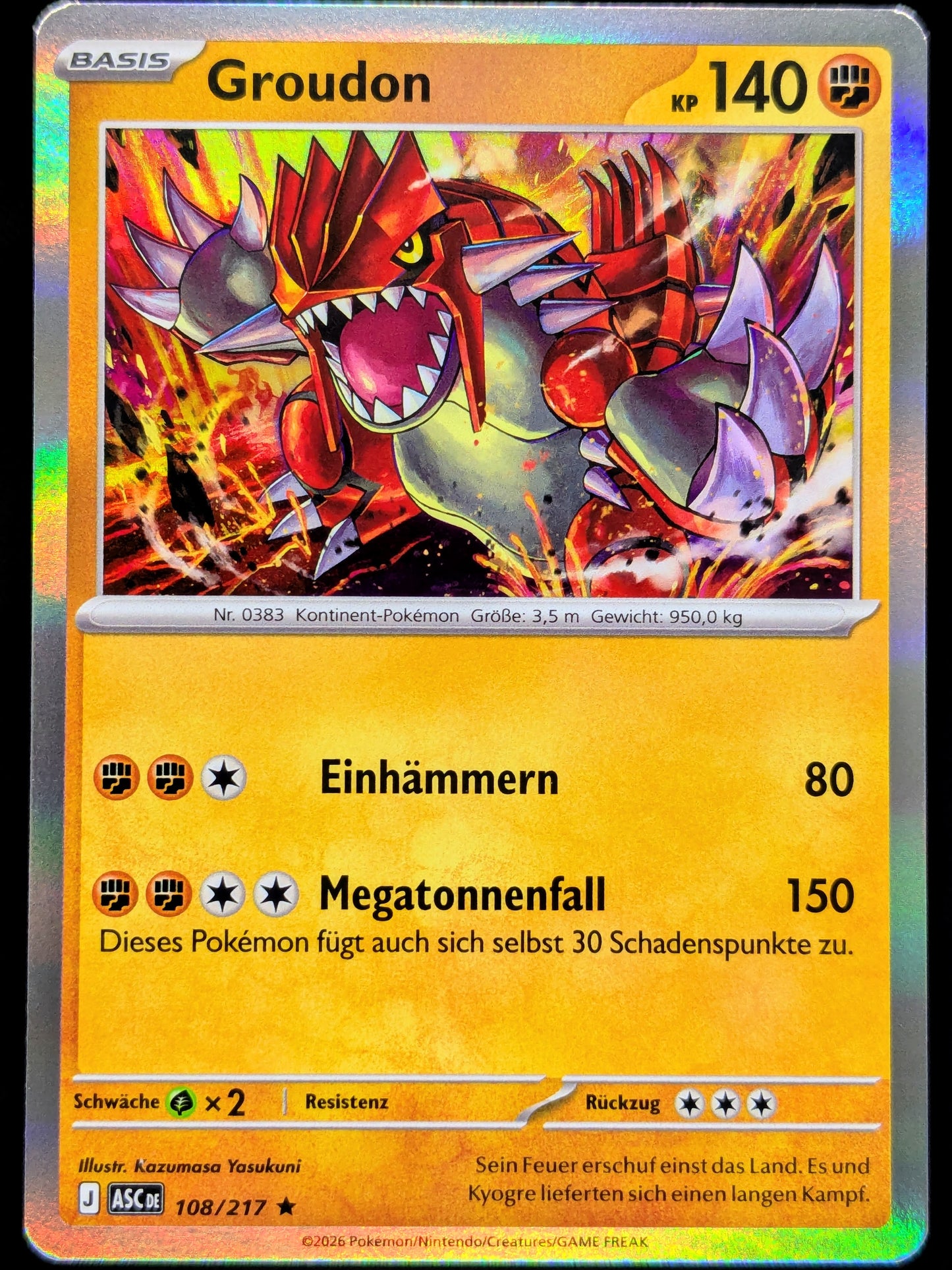 Groudon Holo 108/217 DE