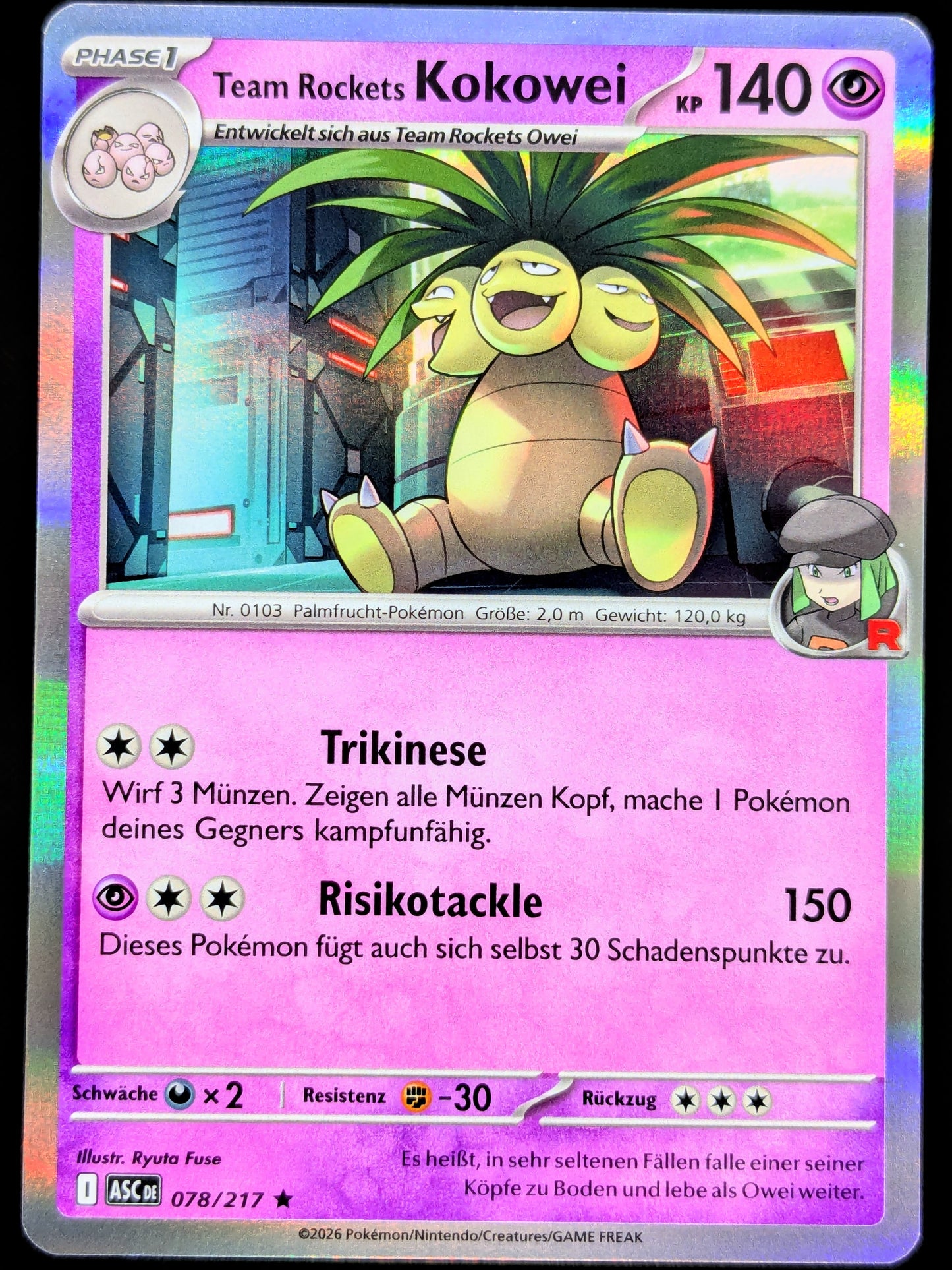 Team Rockets Kokowei Holo 078/217 DE