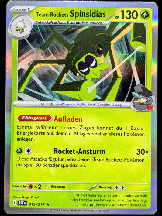 Team Rockets Spinsidias Holo 019/217 DE