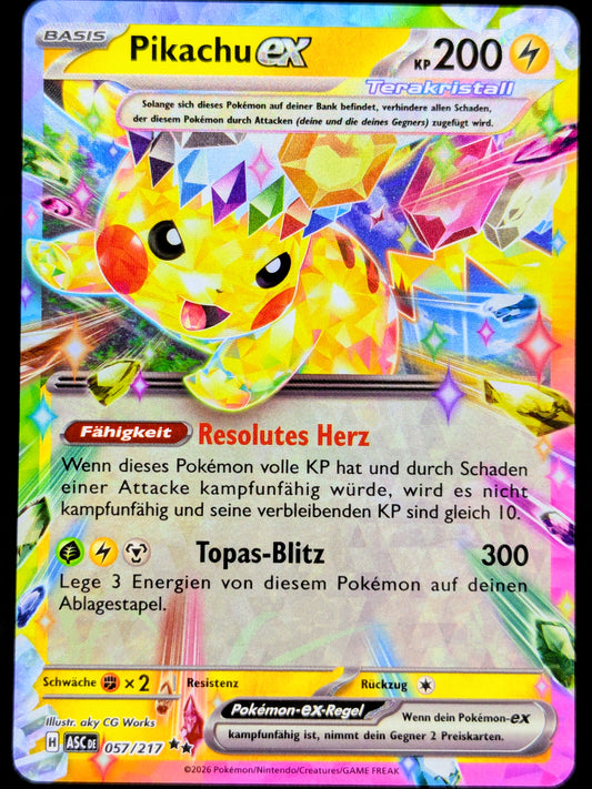 Pikachu Ex Terakristall 057/217 DE