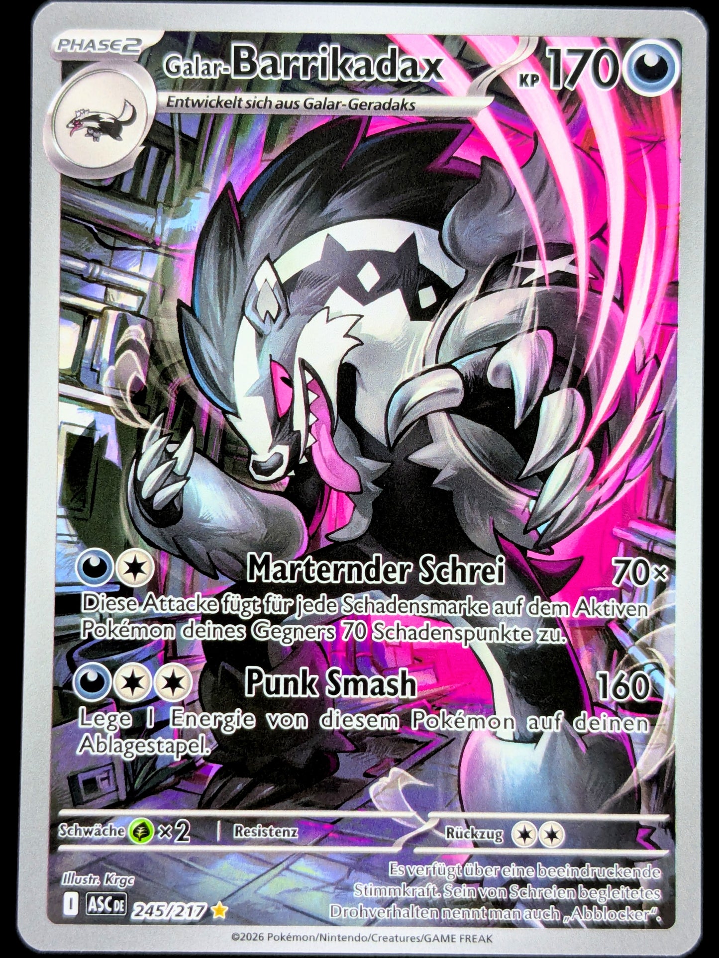 Galar-Barrikadax 245/217 Illustration Rare DE