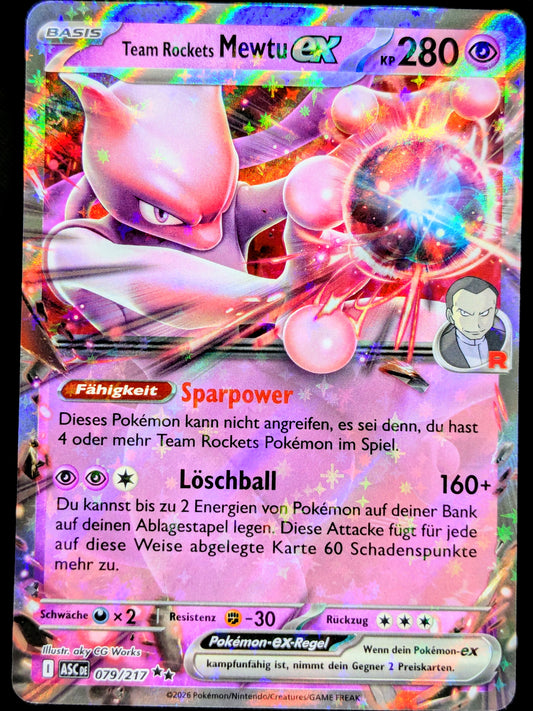 Team Rockets Mewtu Ex 079/217 DE
