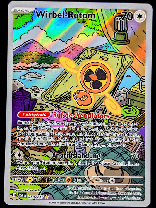 Wirbel-Rotom 250/217 Illustration Rare DE