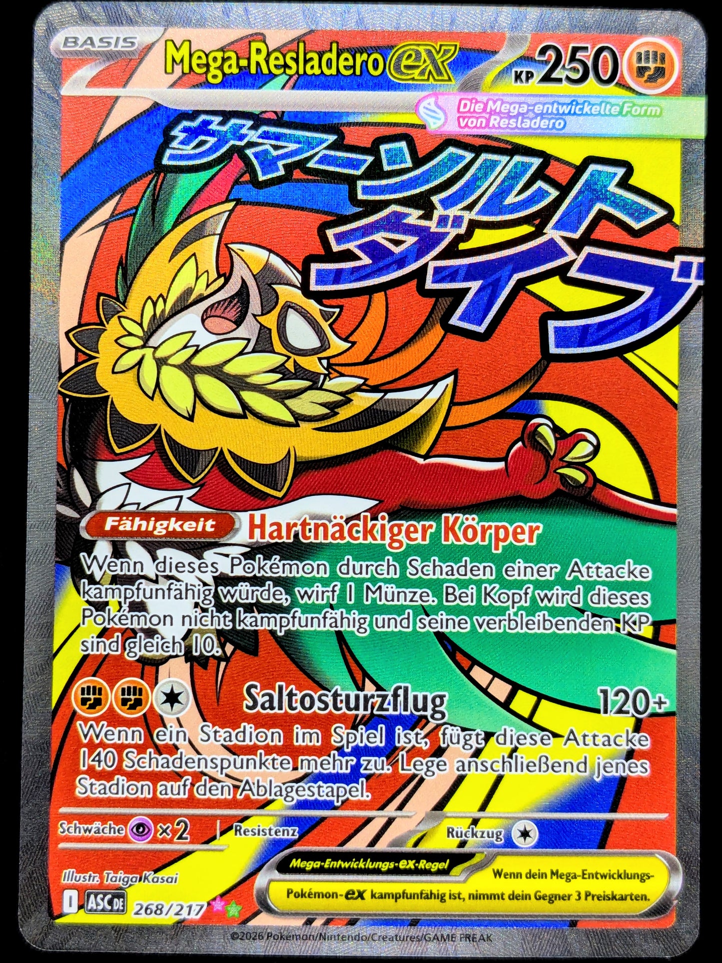 Mega-Resladero Ex Full Art 268/217 DE