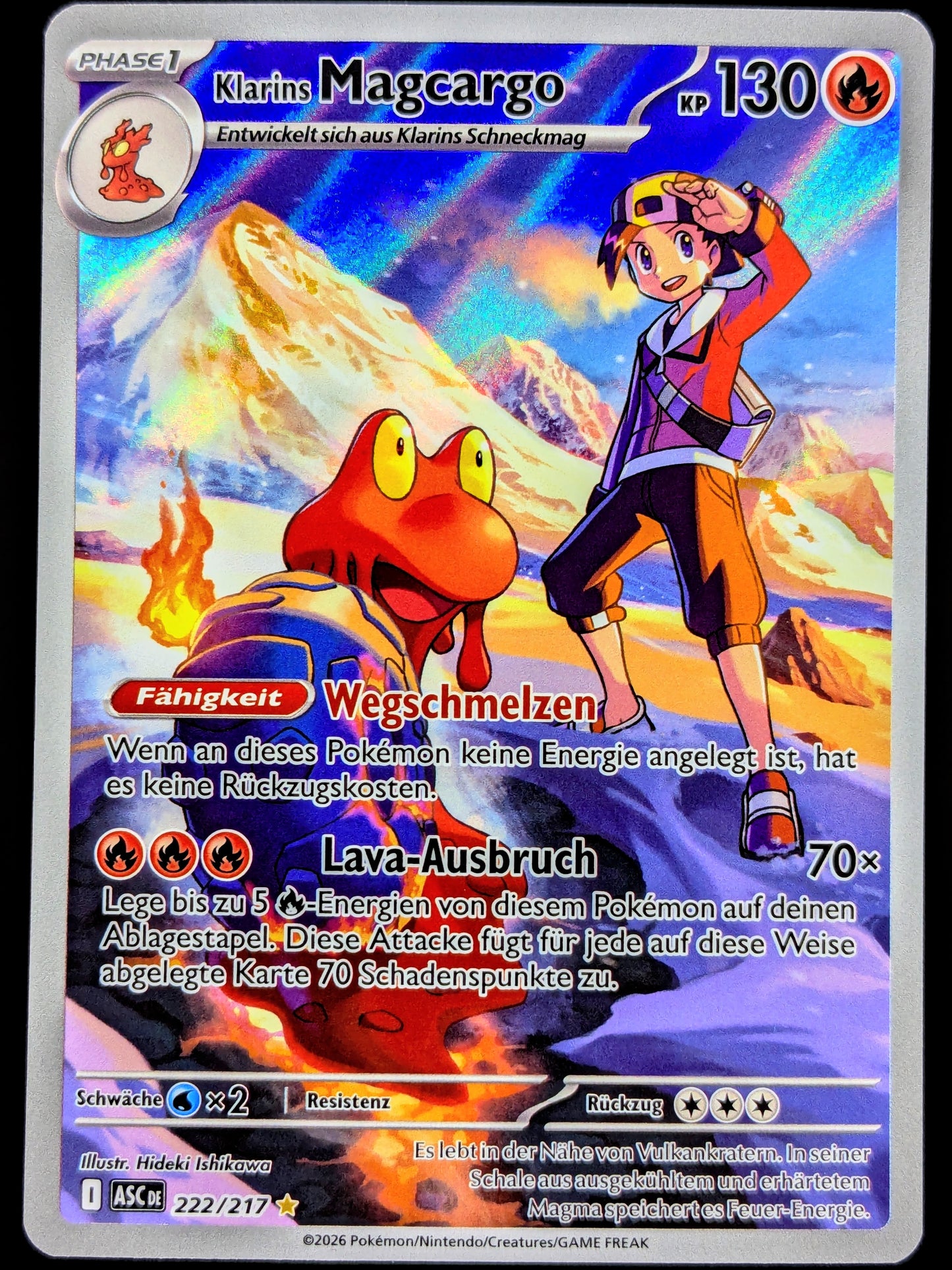 Klarins Magcargo 222/217 Illustration Rare DE