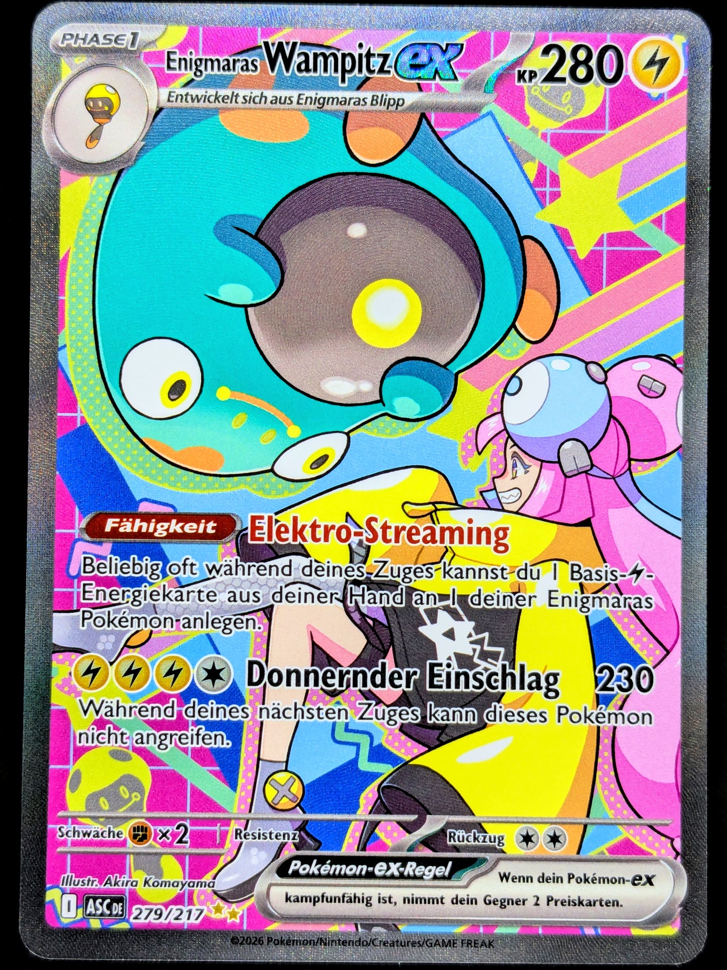 Enigmaras Wampitz Ex 279/217 Special Illustration Rare DE