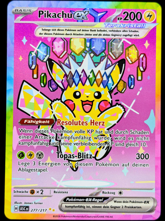 Pikachu Ex 277/217 Special Illustration Rare DE
