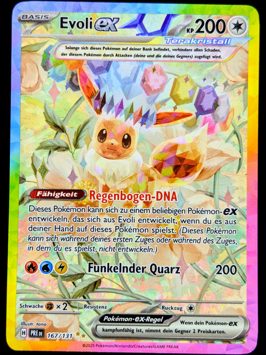 Evoli Ex Terakristall 167/131 Special Illustration Rare DE
