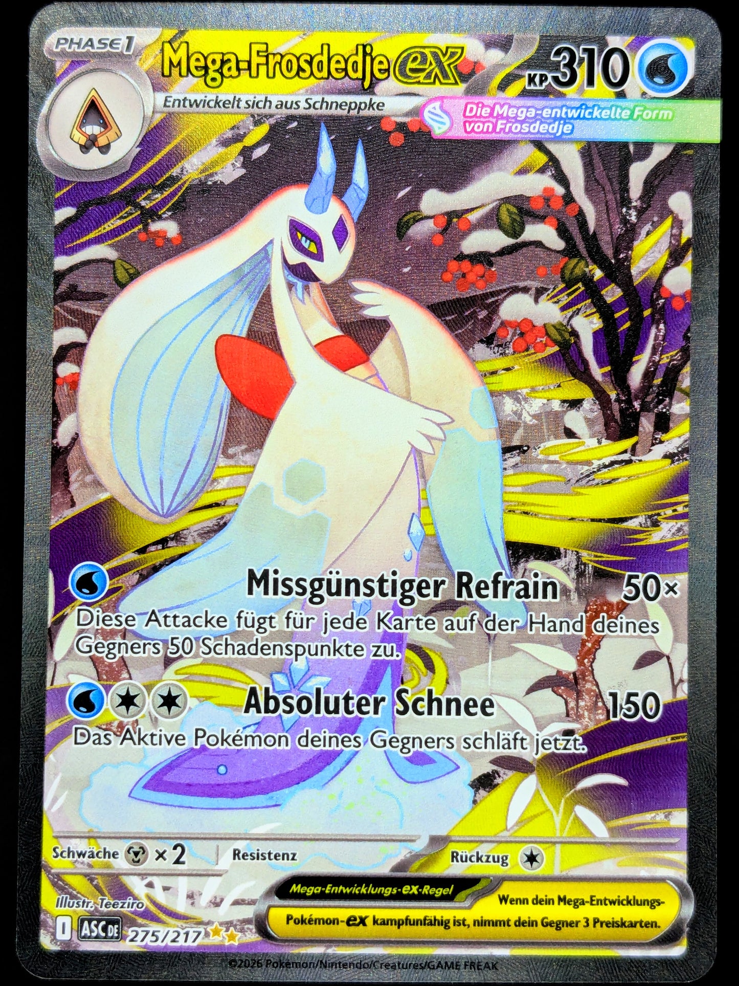 Mega-Frosdedje Ex 275/217 Special Illustration Rare DE