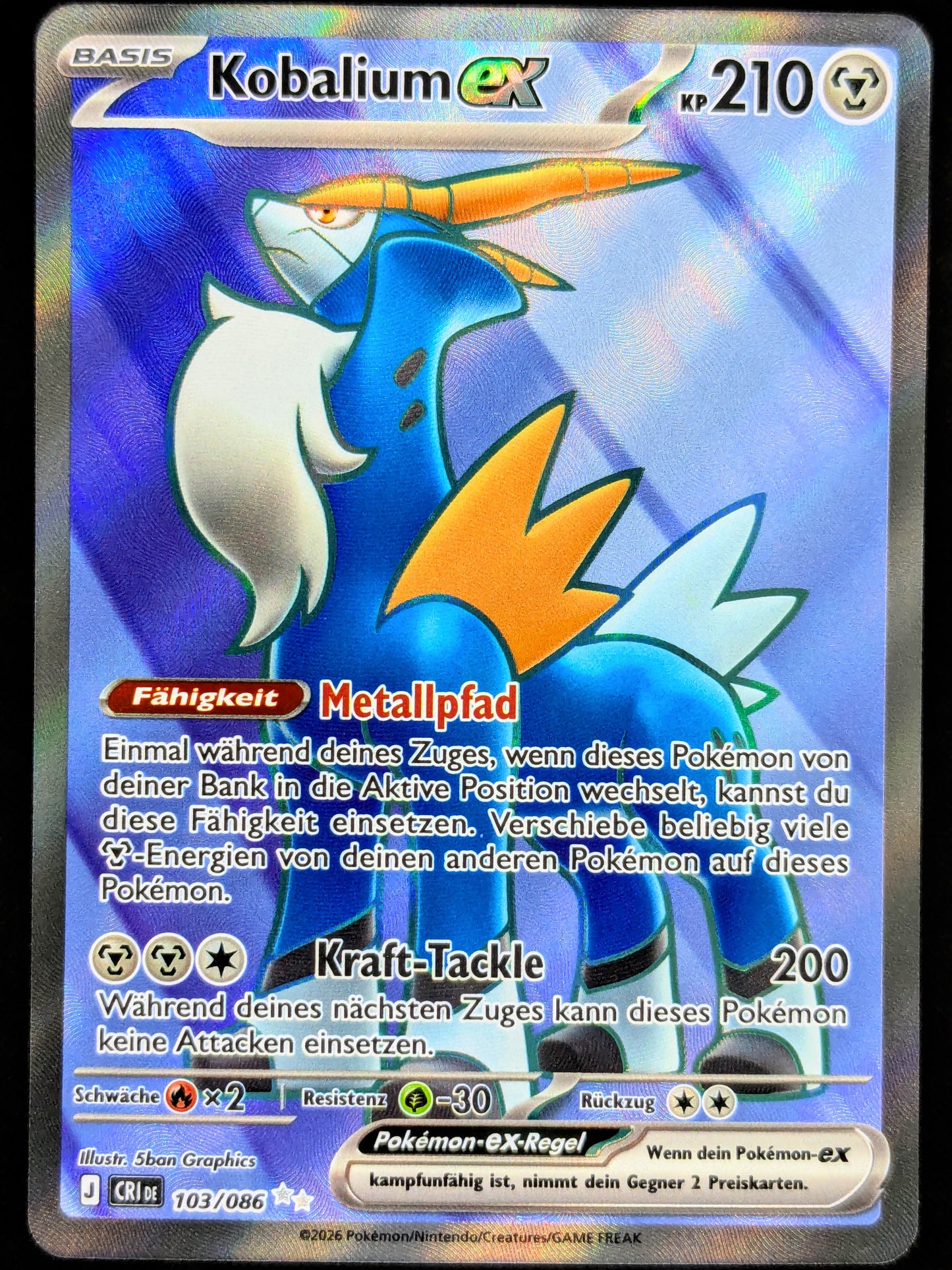 Kobalium Ex Full Art 103/086 DE