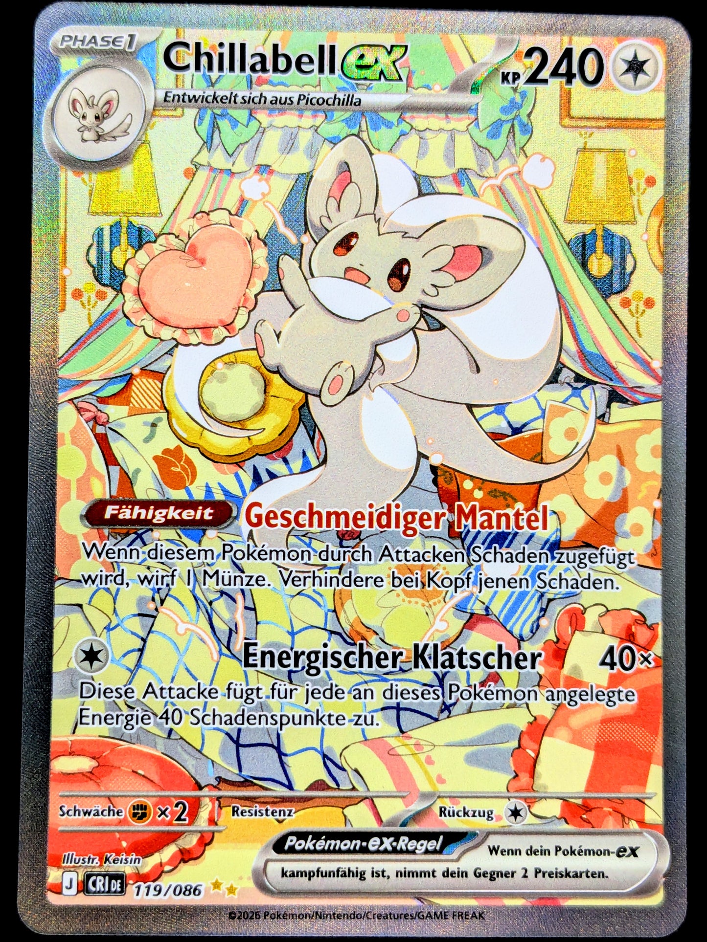 Chillabell Ex 119/086 Special Illustration Rare DE