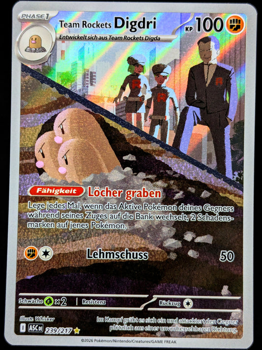 Team Rockets Digdri 239/217 Illustration Rare DE