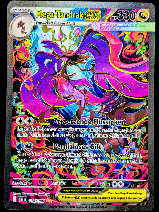 Mega-Tandrak Ex 118/086 Special Illustration Rare DE
