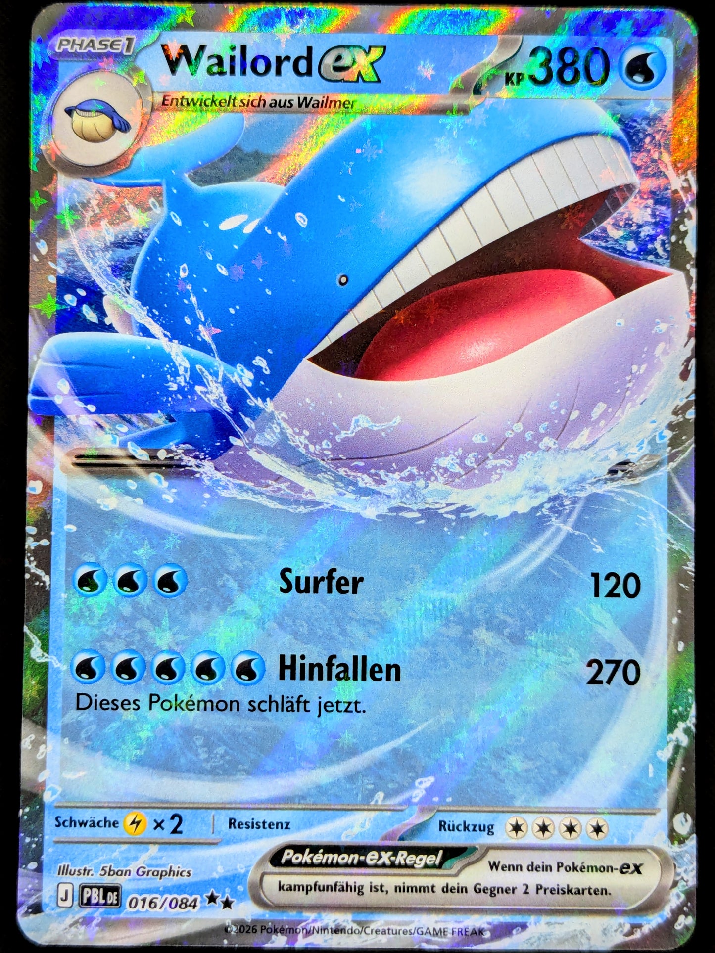 Wailord Ex 016/084 DE