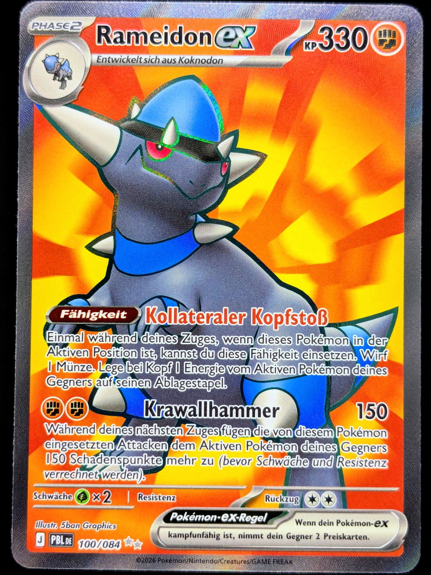 Rameidon Ex Full Art 100/084 DE